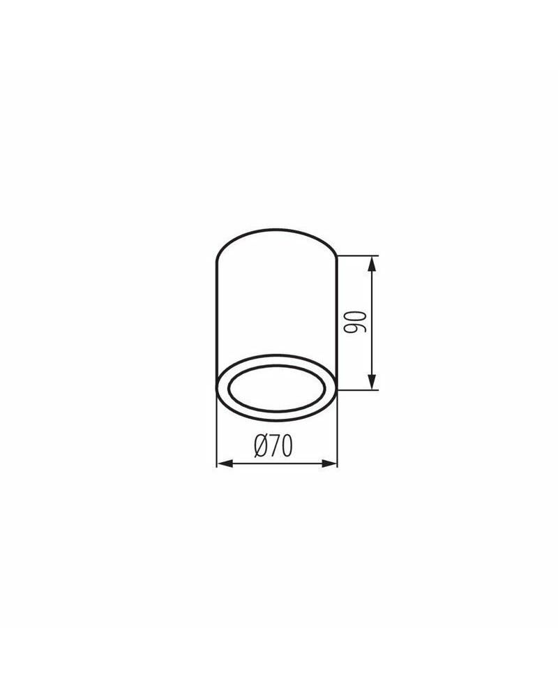 Точковий світильник Kanlux 33361 Aqilo GU10 1x7 W IP65 (33361-kanlux) - фото 2