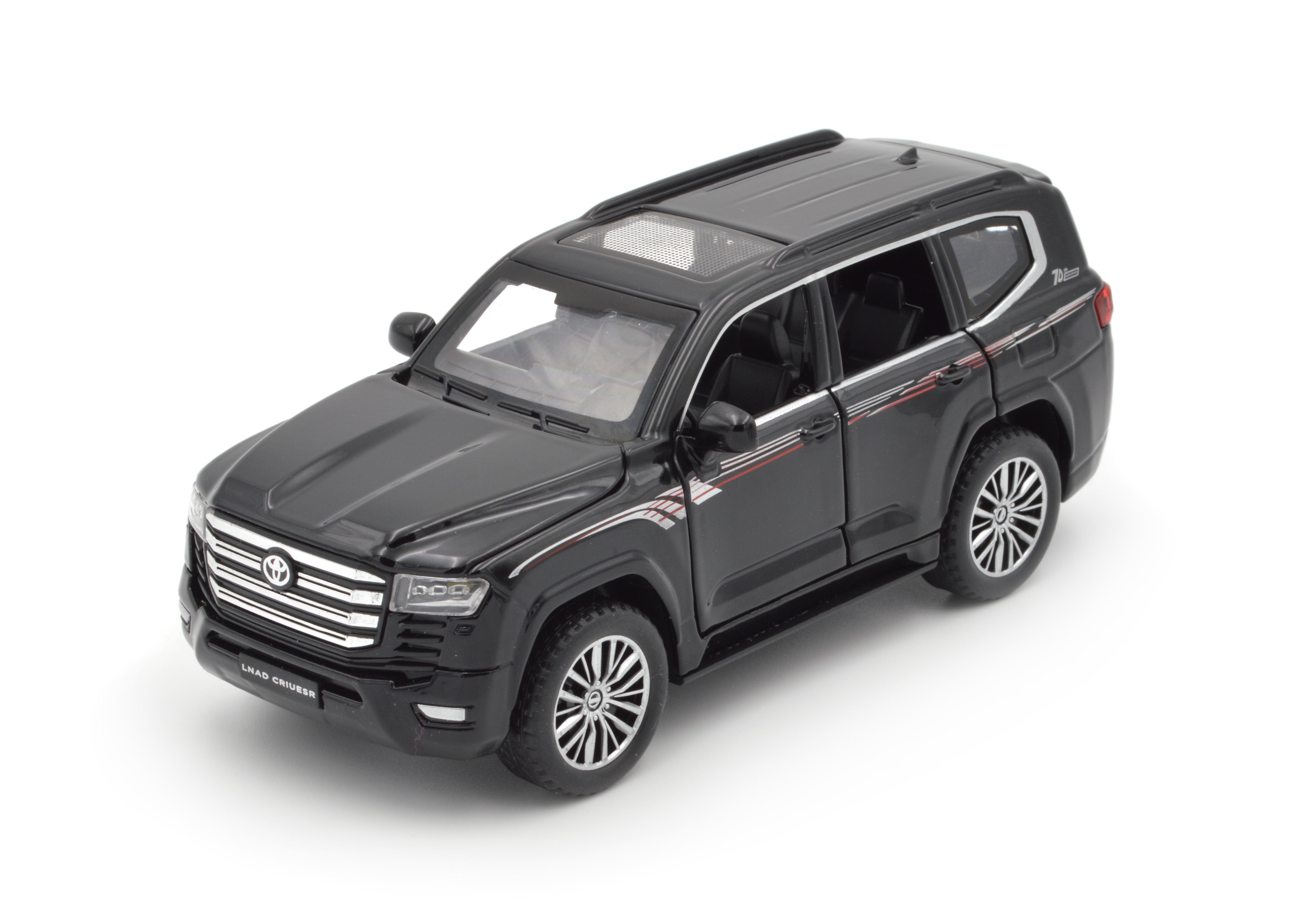 Модель металлическая 21497 Toyota Land Cruiser 300 масштаб 1:32 инерция открываются все двери звук свет фар
