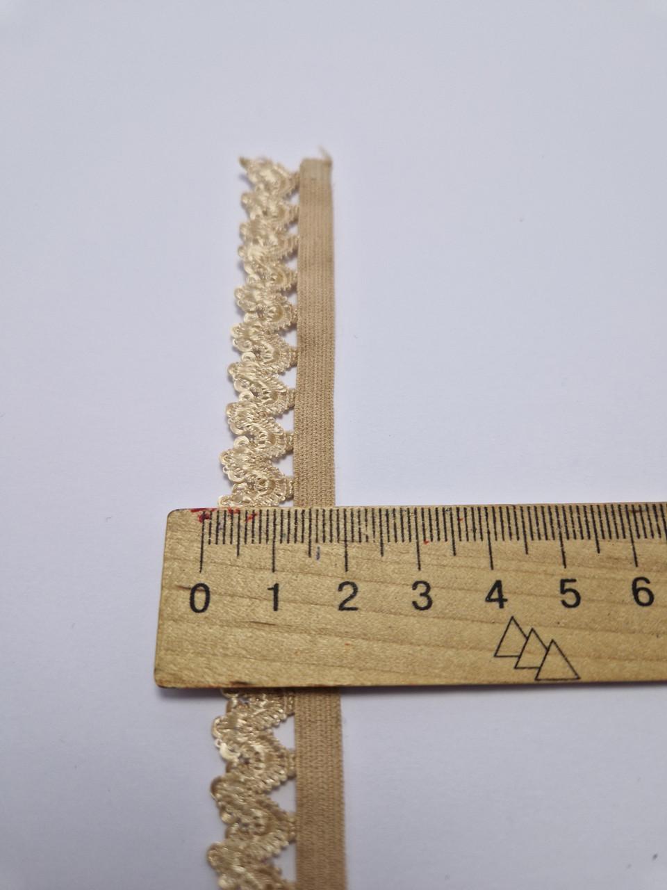 Резинка станова ажурна 1,5 см Бежевий (1857307290) - фото 3