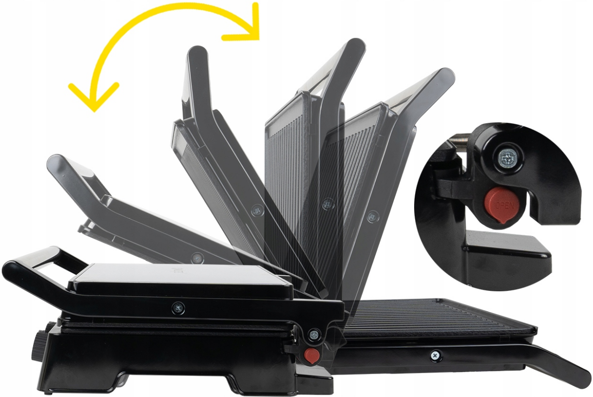 Електрогриль контактний складаний MaltecSM4500W 2500 Вт - фото 5 Електрогриль контактний складаний MaltecSM4500W 2500 Вт - фото 5