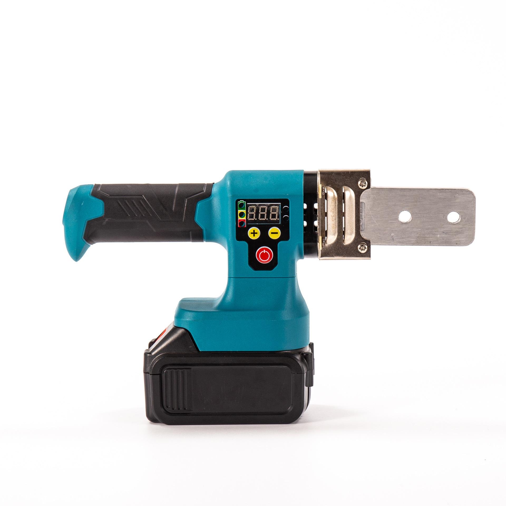 Паяльник для пластикових труб акумуляторний з 2 АКБ у кейсі (500428)