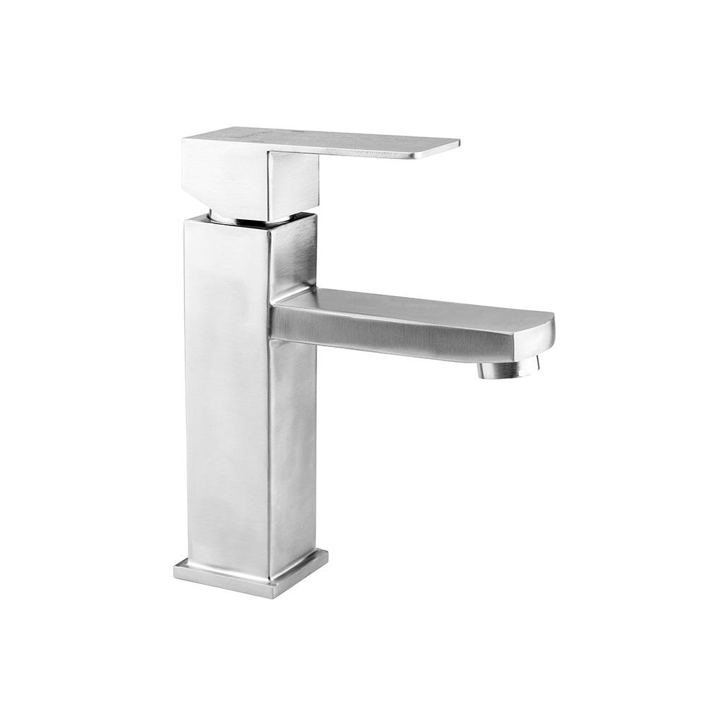 Смеситель для умывальника Wezer PRO1-02 Сатин (35610)