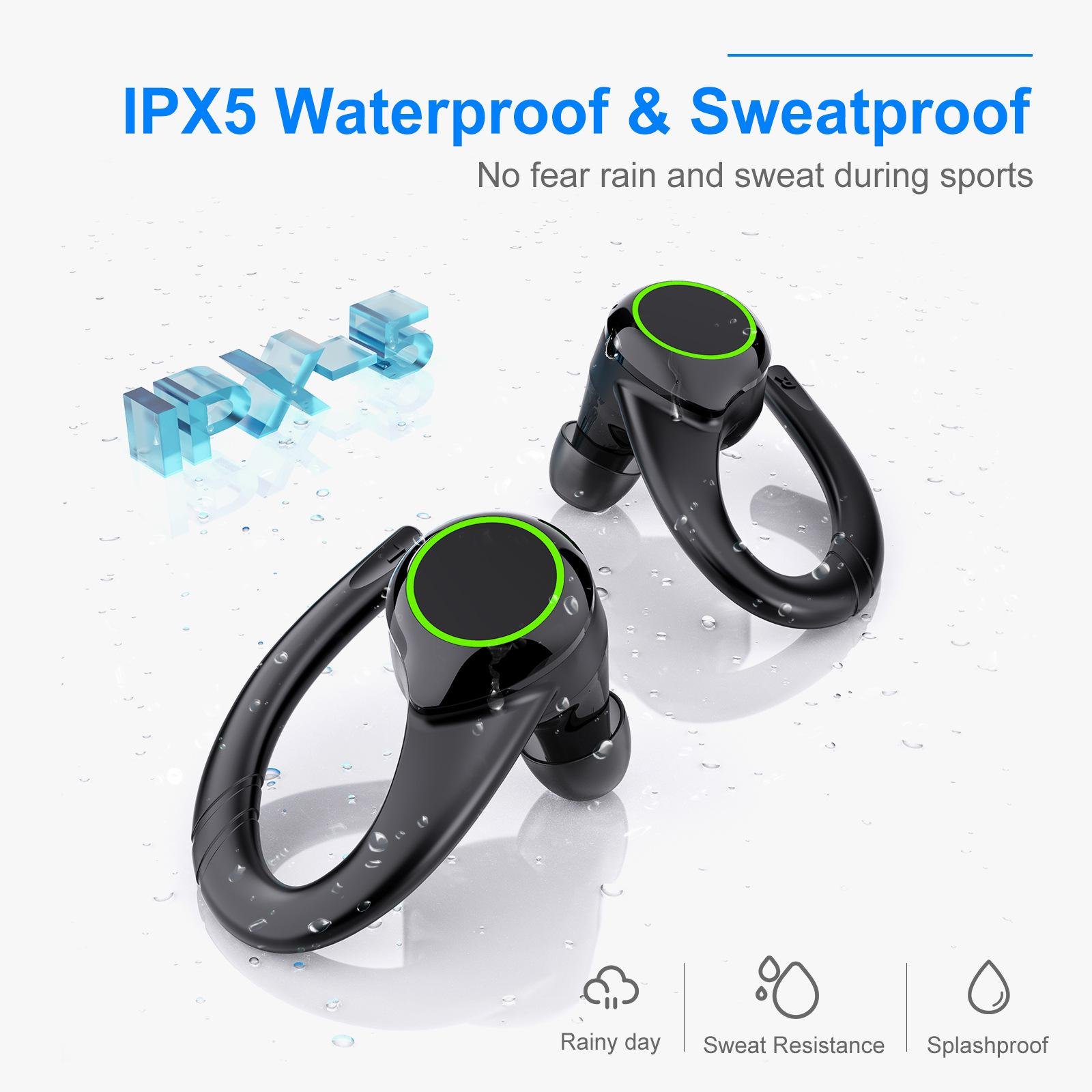 Наушники с креплением на ушах TWS U5 сенсорное управление (7015) - фото 4