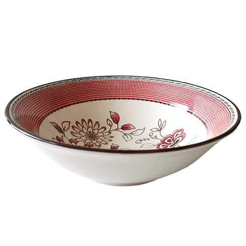 Набор салатников SNT Розовый орнамент 18 см 6 шт. (30005-010)