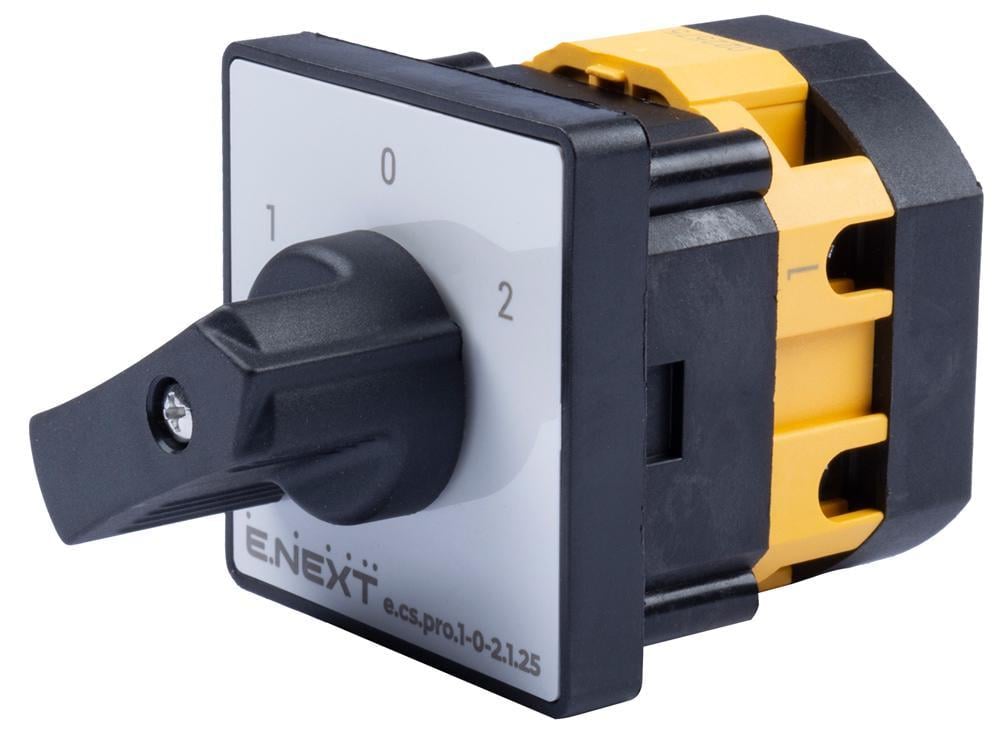 Перемикач пакетний E.NEXT e.cs.pro.1-0-2.1.25 1-0-2 1P 25A 440V (p093022)