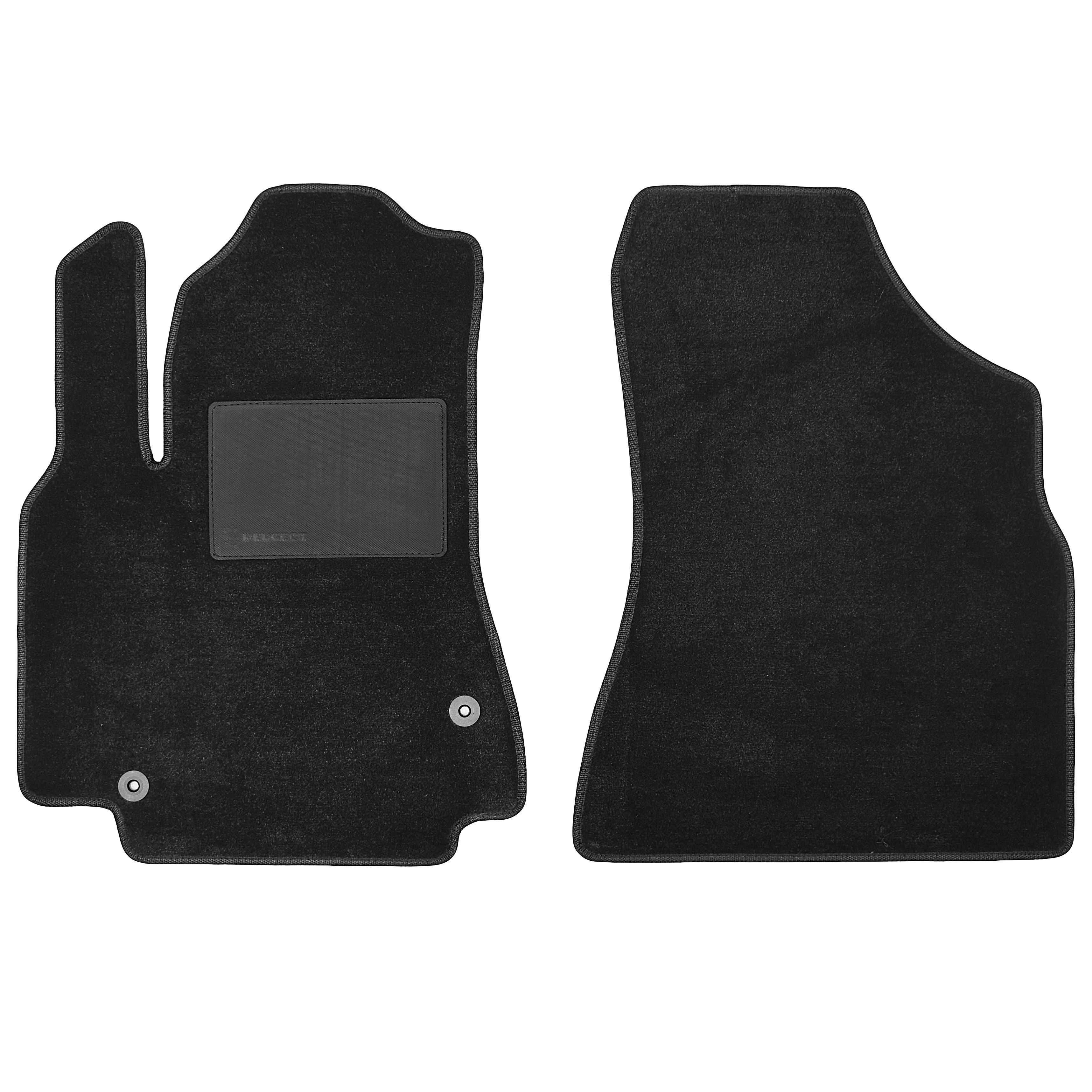 Коврики в салон передние для Peugeot Partner '08- текстильные Черный (165393)