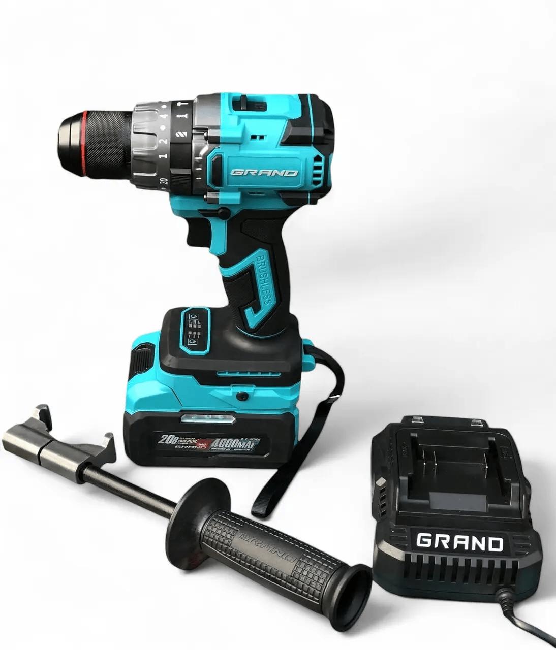 Шуруповерт-дриль акумуляторний Grand ДА-20/13 UBL HS-1 (BRUSHLESS)