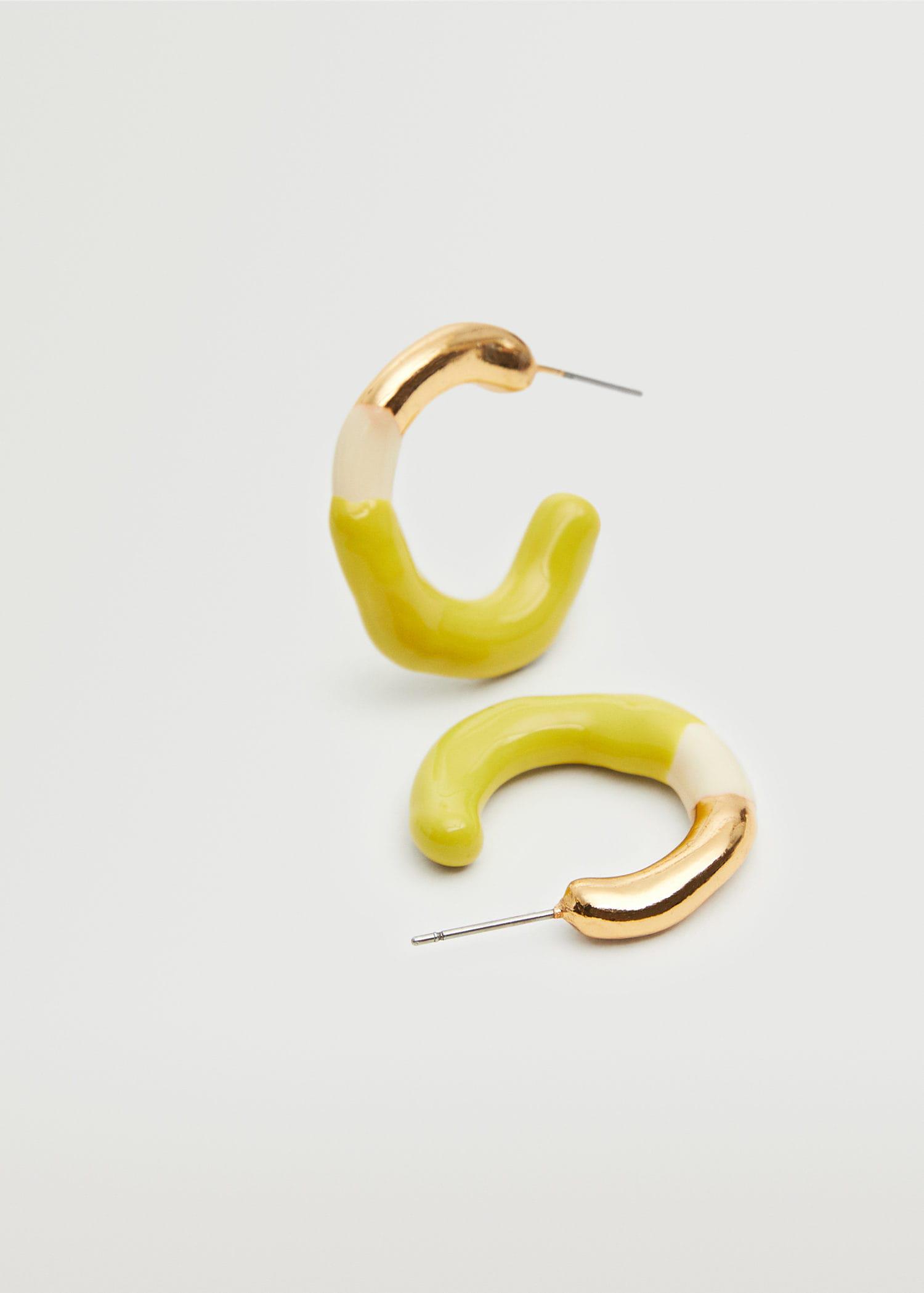 Серьги женские Mango 27012525 ONE Желтый