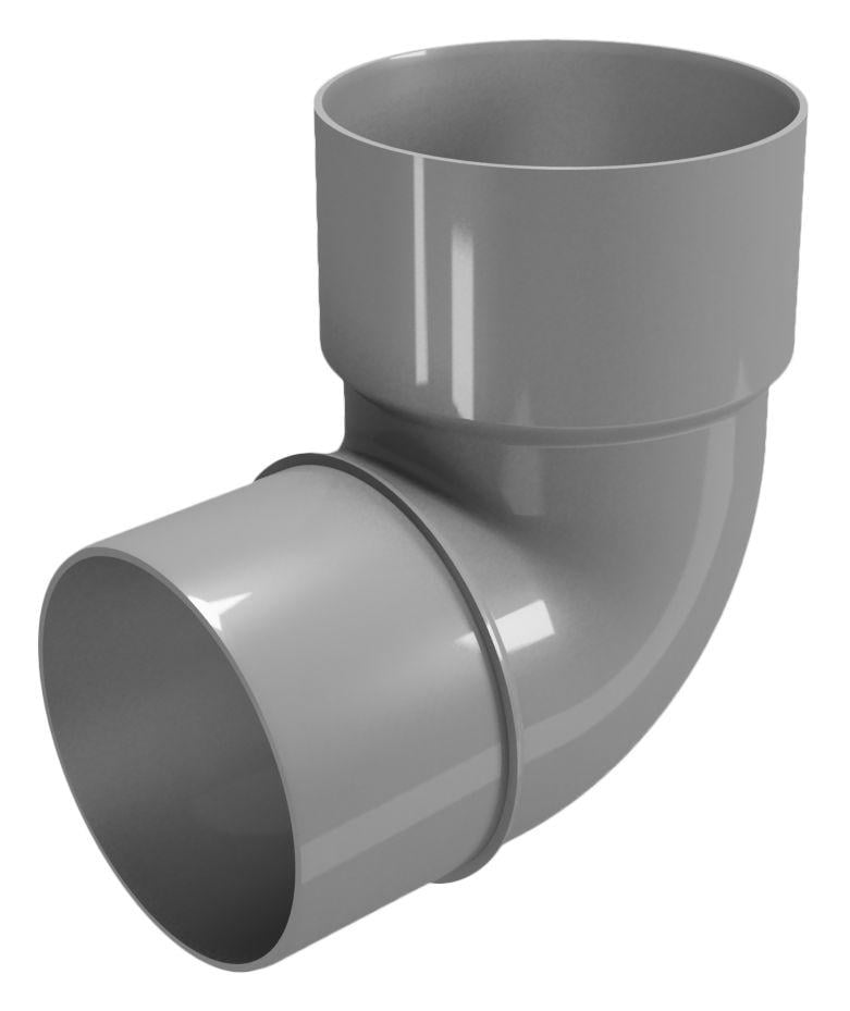 Колено трубы 87° DEVOREX Classic 120 Графитовый (11692843) - фото 1