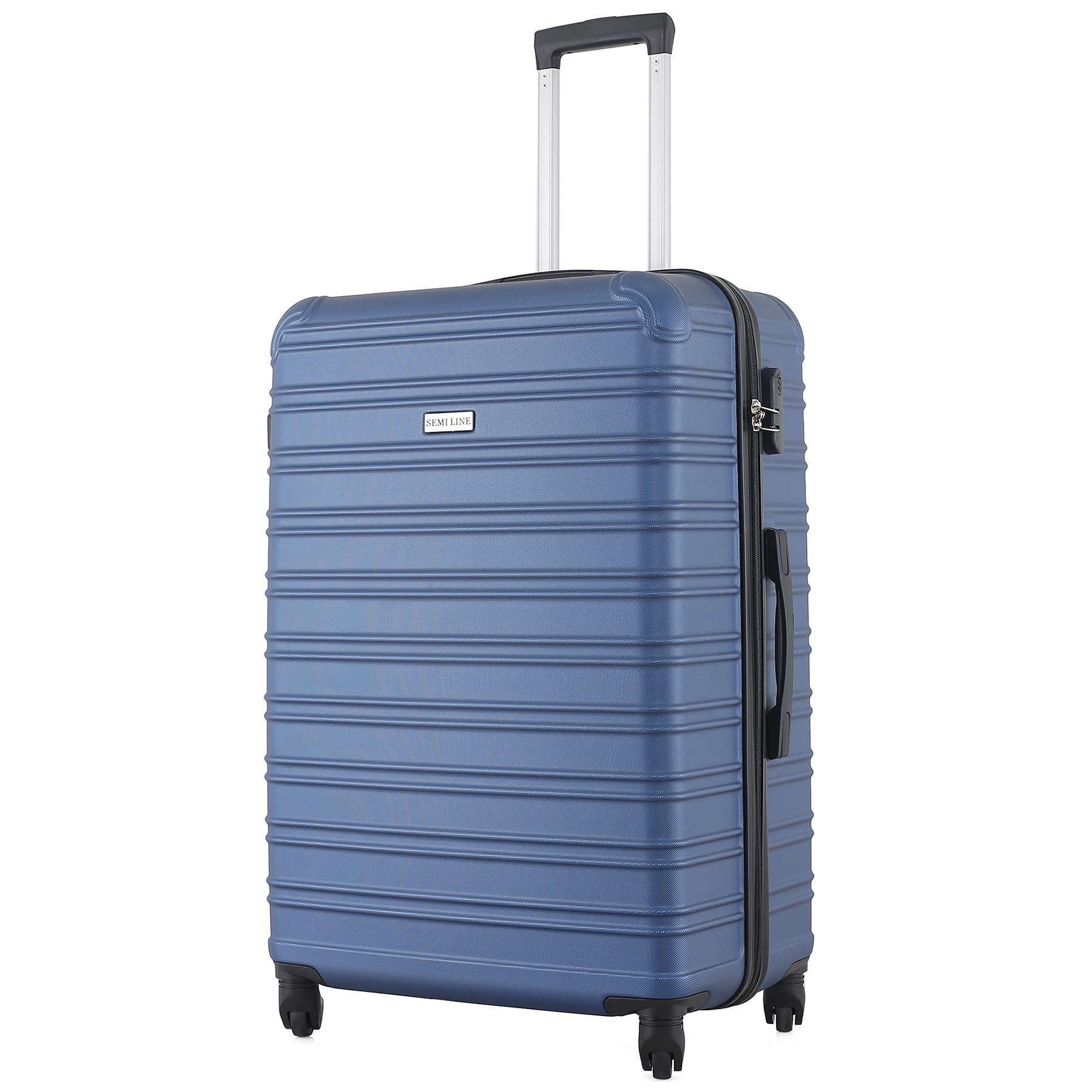 Чемодан большой SEMI LINE 28" ABS-Plastic L Blue (T5635-3)