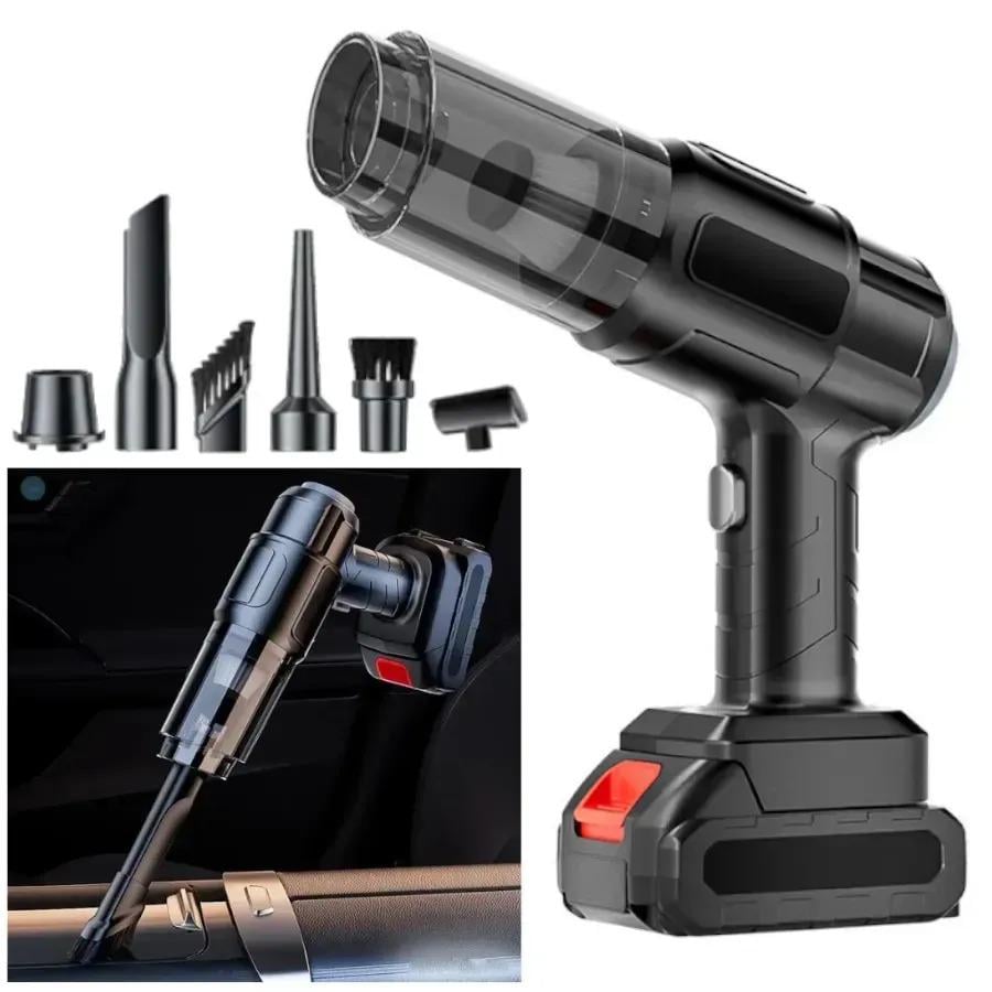 Пилосос Maxtop акумуляторний з 6 насадками Чорний (DT-118) - фото 2