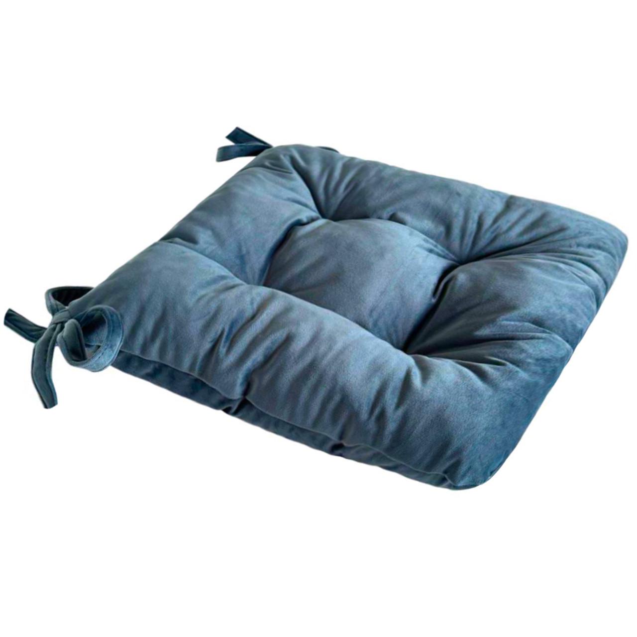 Подушка для стільця/крісла/табурету 50х50х8 см Блакитний (1885142311) - фото 2