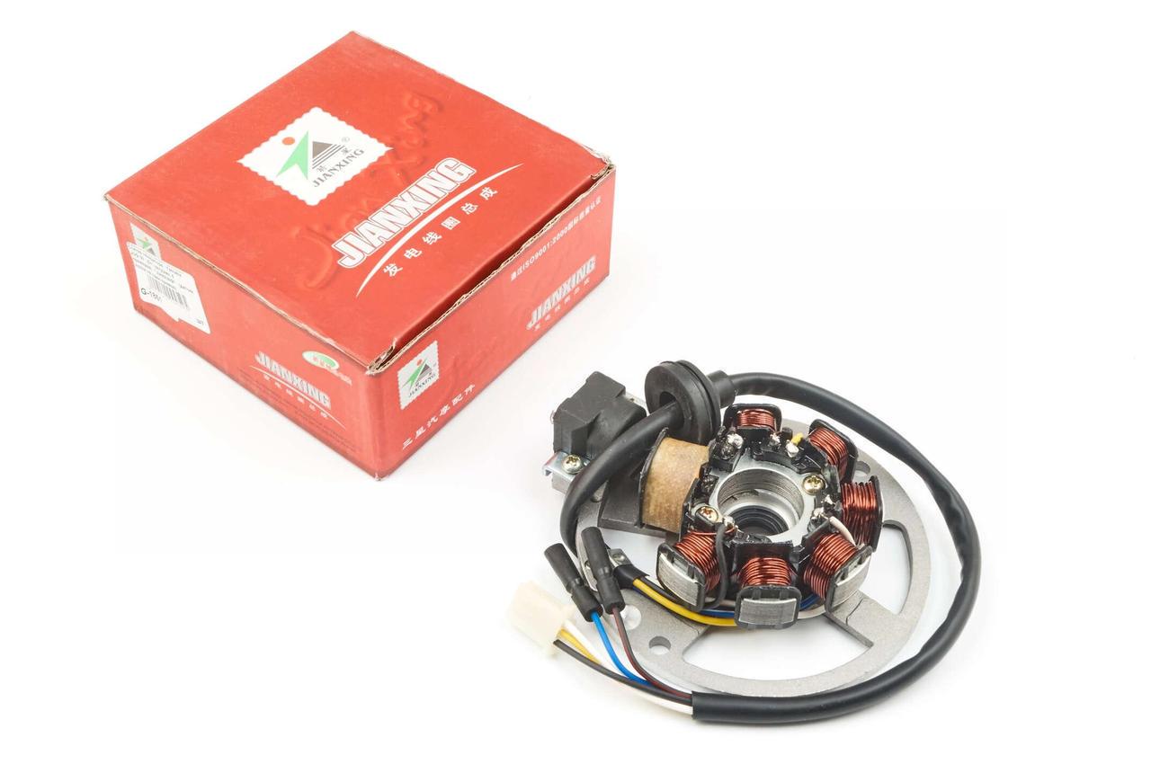 Статор генератора JIANXING Yamaha JOG 50 6+1 котушок/6 проводів датчик холу на один провід (2177267759)