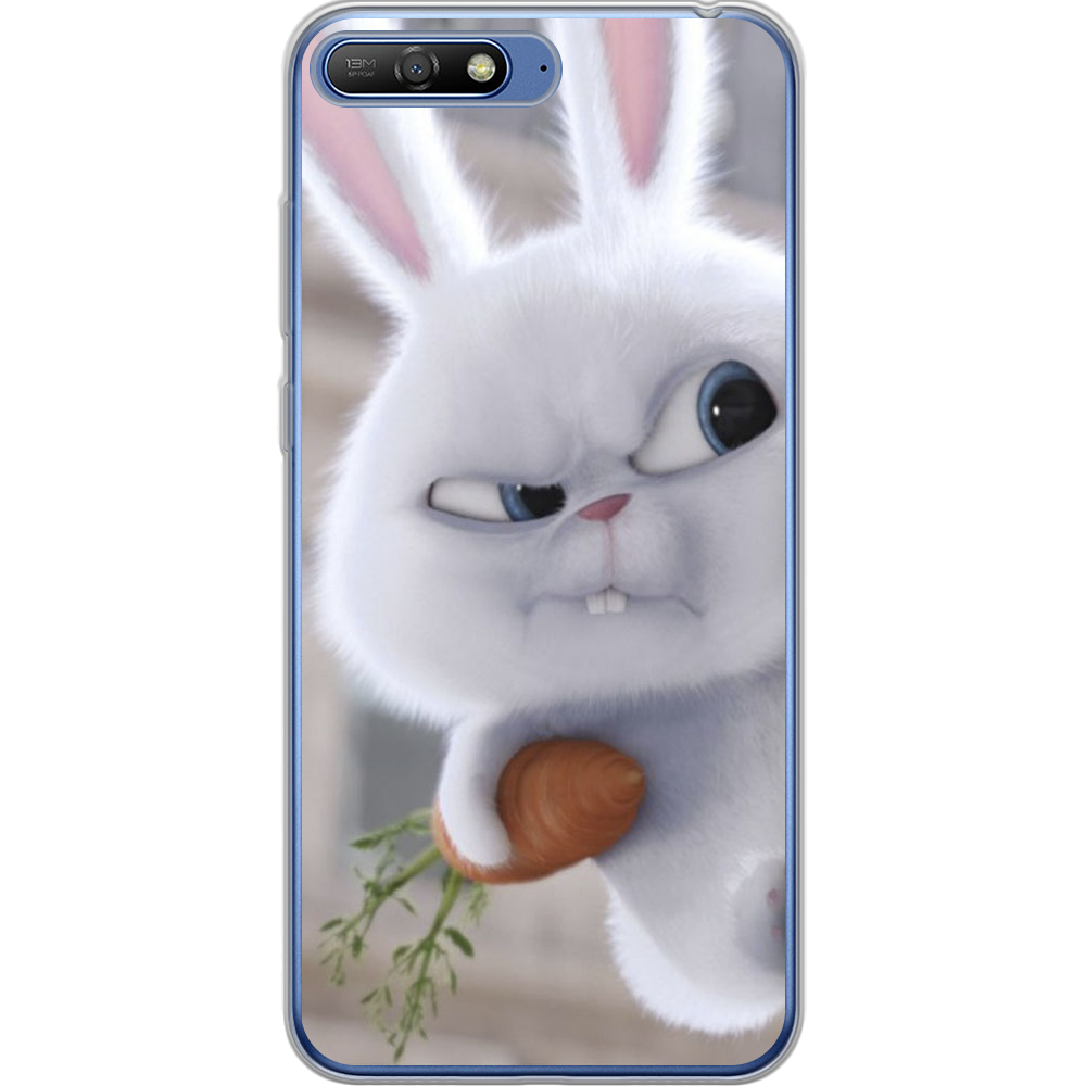 Чехол Boxface Huawei Y6 2018 Rabbit Snowball Прозрачный силикон (33371-up1116-33371)