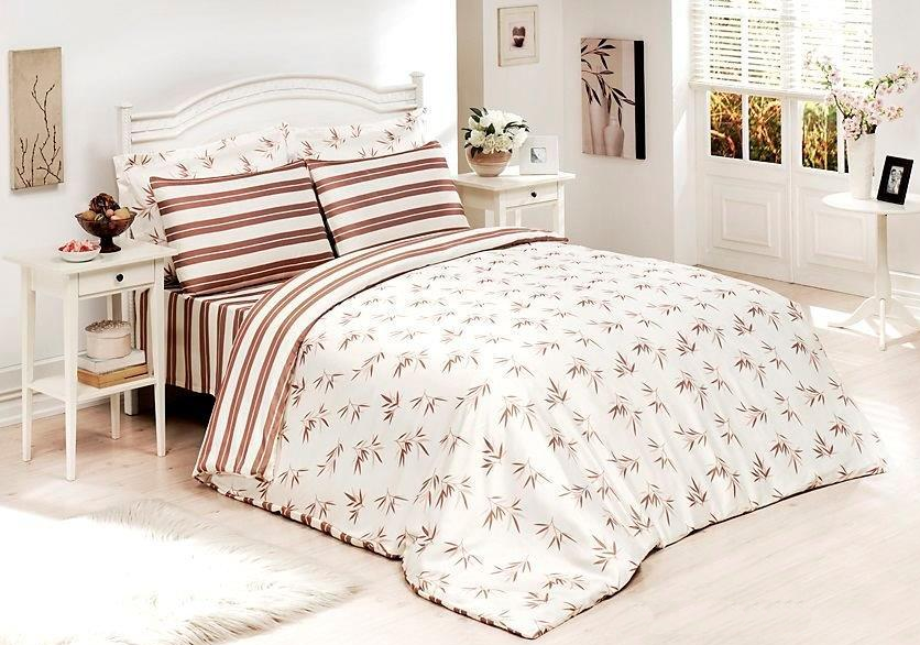 Комплект постельного белья Le Vele Delaware Bamboo евро 200х220 см Coffee (lv-165)