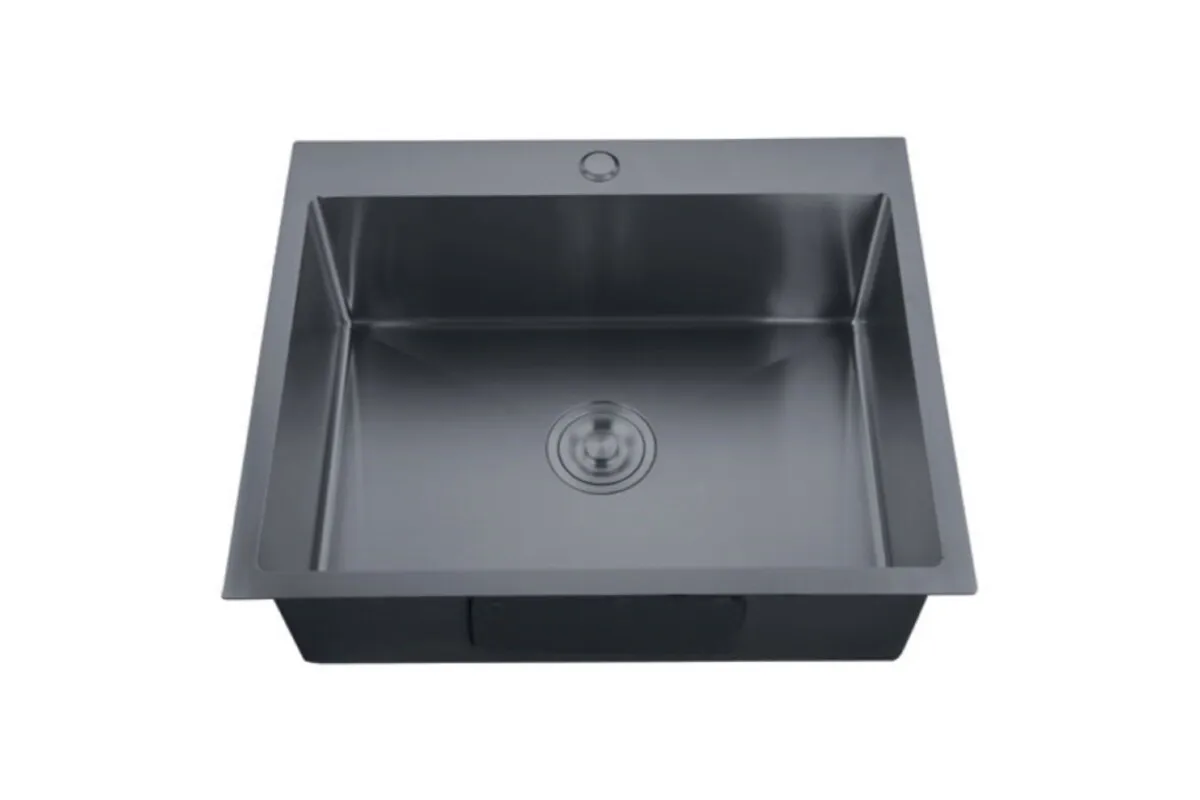 Мийка для кухні ZERIX ZH6050-215 3.0/0.8 Nano-Black (MX1586)