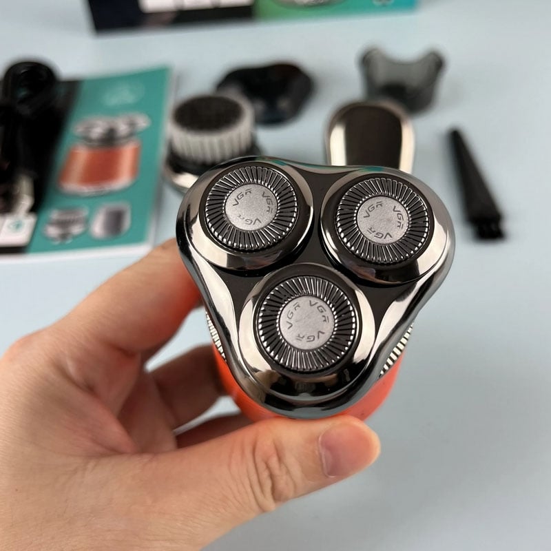 Електробритва VGR V-391 професійна акумуляторна 5W Orange - фото 12 Електробритва VGR V-391 професійна акумуляторна 5W Orange - фото 12
