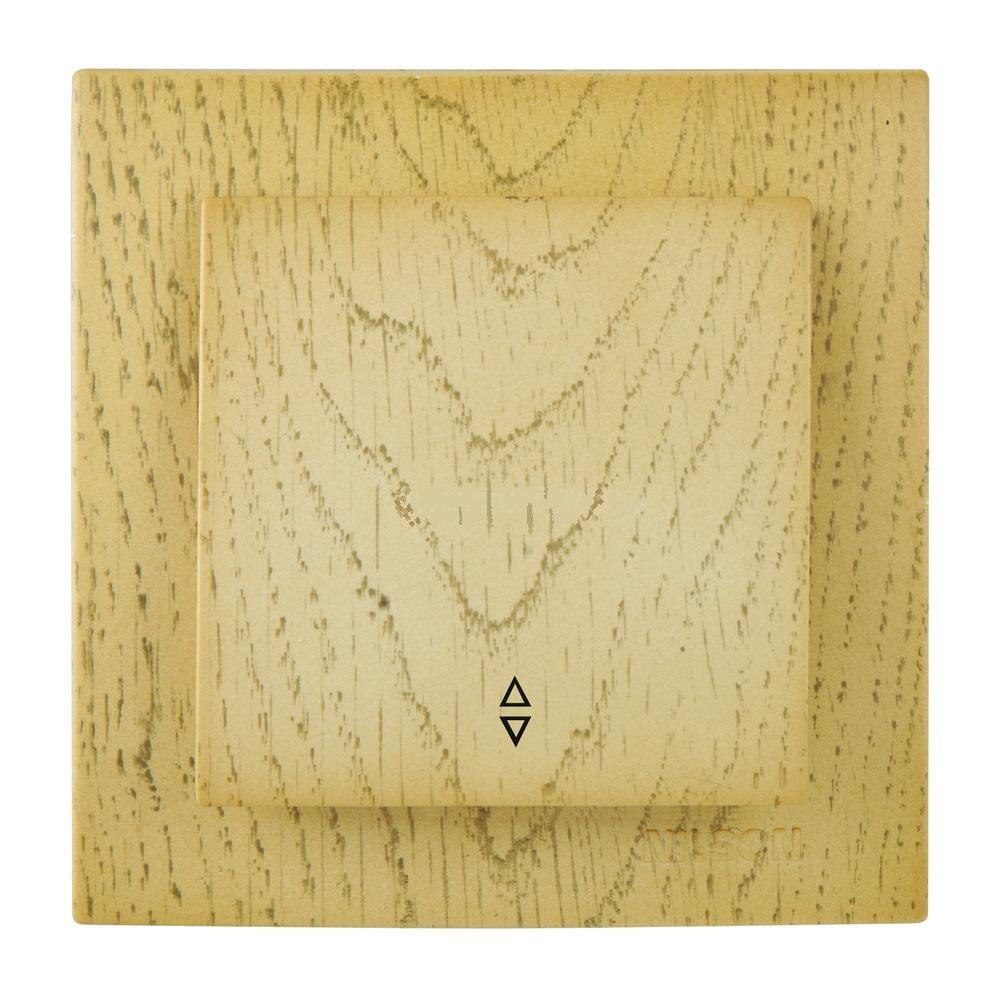 Вимикач одноклавішний прохідний Nilson Touran Клен (00000023647)