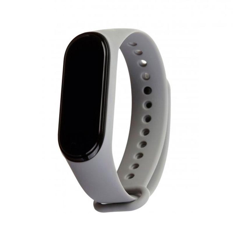 Ремінець для Xiaomi Mi Band 3/4 Silicone Dark Grey (57072-0616) - фото 2