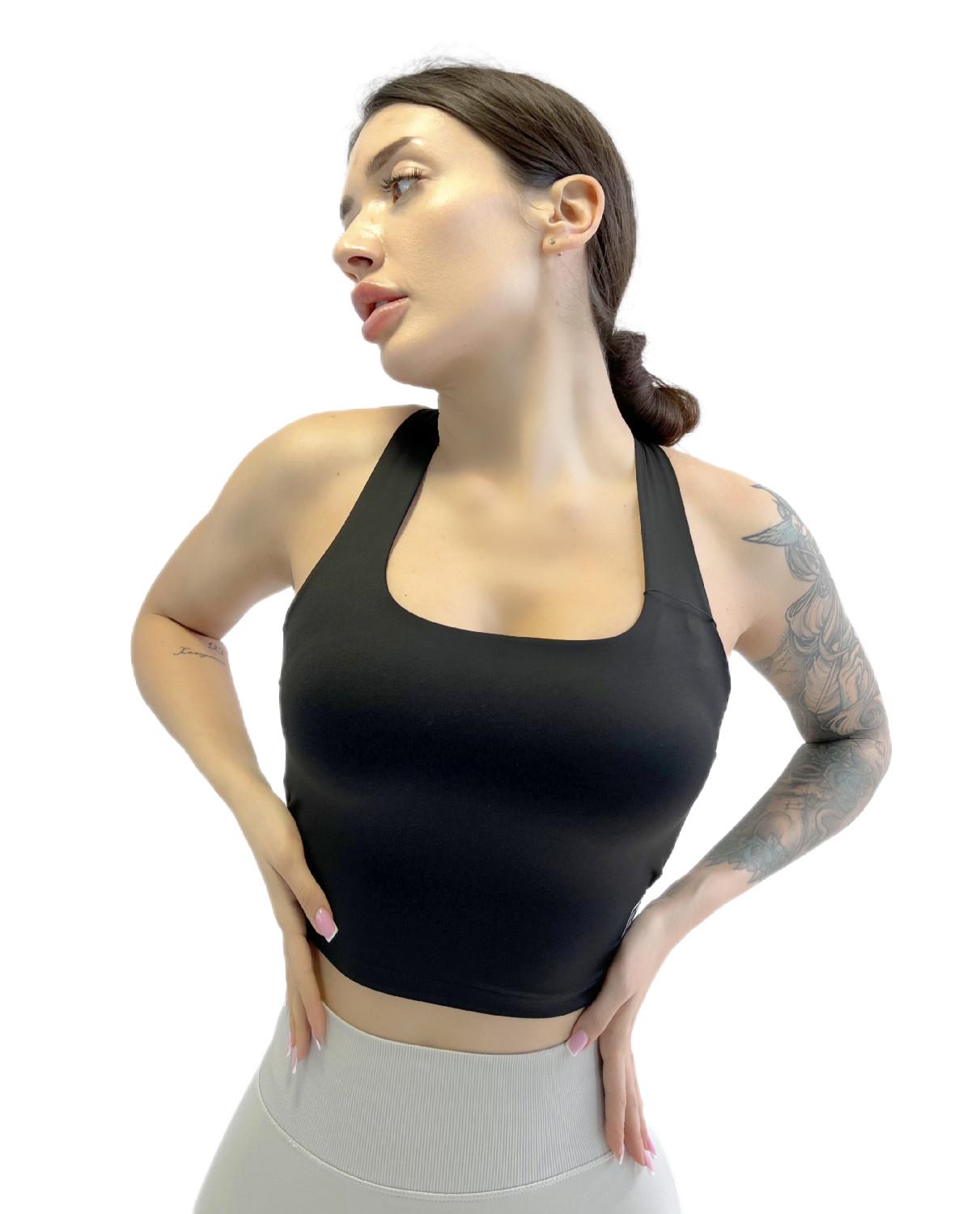 Топ спортивный для фитнеса LILAFIT Пуш ап М Черный (LFB000011) Топ спортивный для фитнеса LILAFIT Пуш ап М Черный (LFB000011)