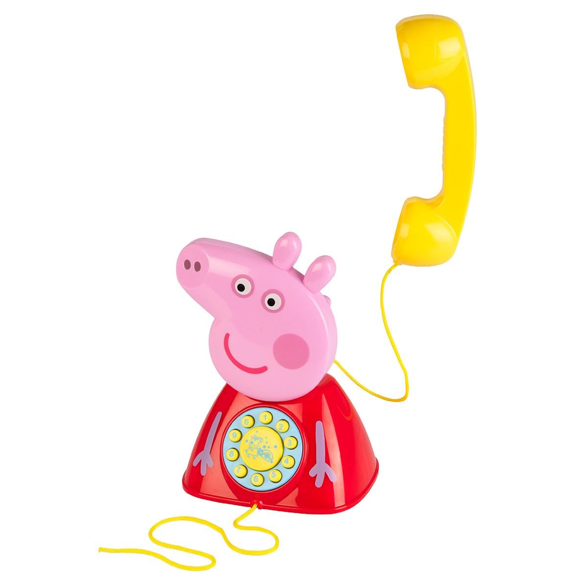 Игрушка-каталка Peppa Телефон Пеппы на веревке (32065821)