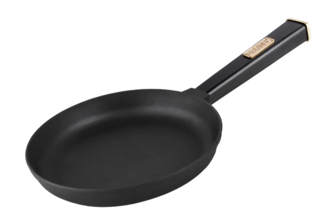 Сковорода чугунная Brizoll Optima с деревянной ручкой Black 280х40 мм