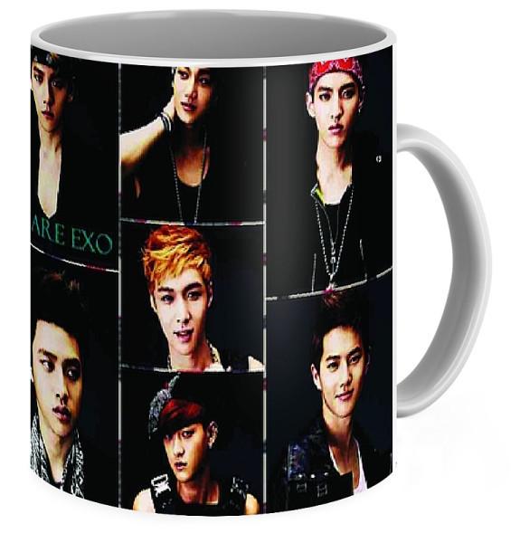 Чашка EXO черный фон 330 мл Белая (CP 04.184)