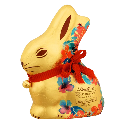 Шоколадний заєць Lindt GOLD BUNNY Flower Edition Milk 100 г (2148936205)