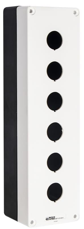 Корпус кнопочного поста АСКО-Укрем HJ9-6 6 местный 22 мм Белый (A0140020074) Корпус кнопочного поста АСКО-Укрем HJ9-6 6 местный 22 мм Белый (A0140020074)