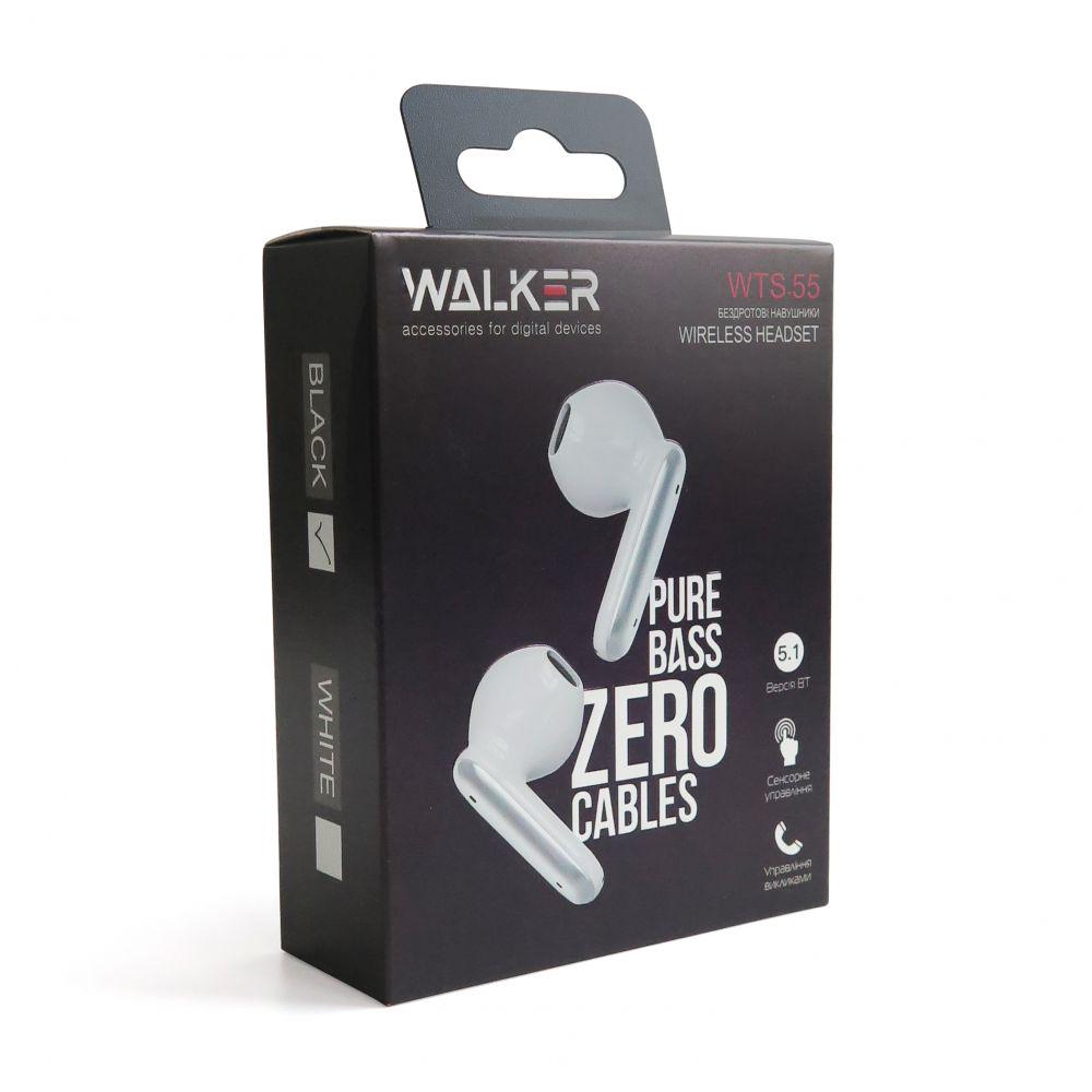 Навушники Bluetooth WALKER WTS-55 Black (12048895) - фото 4