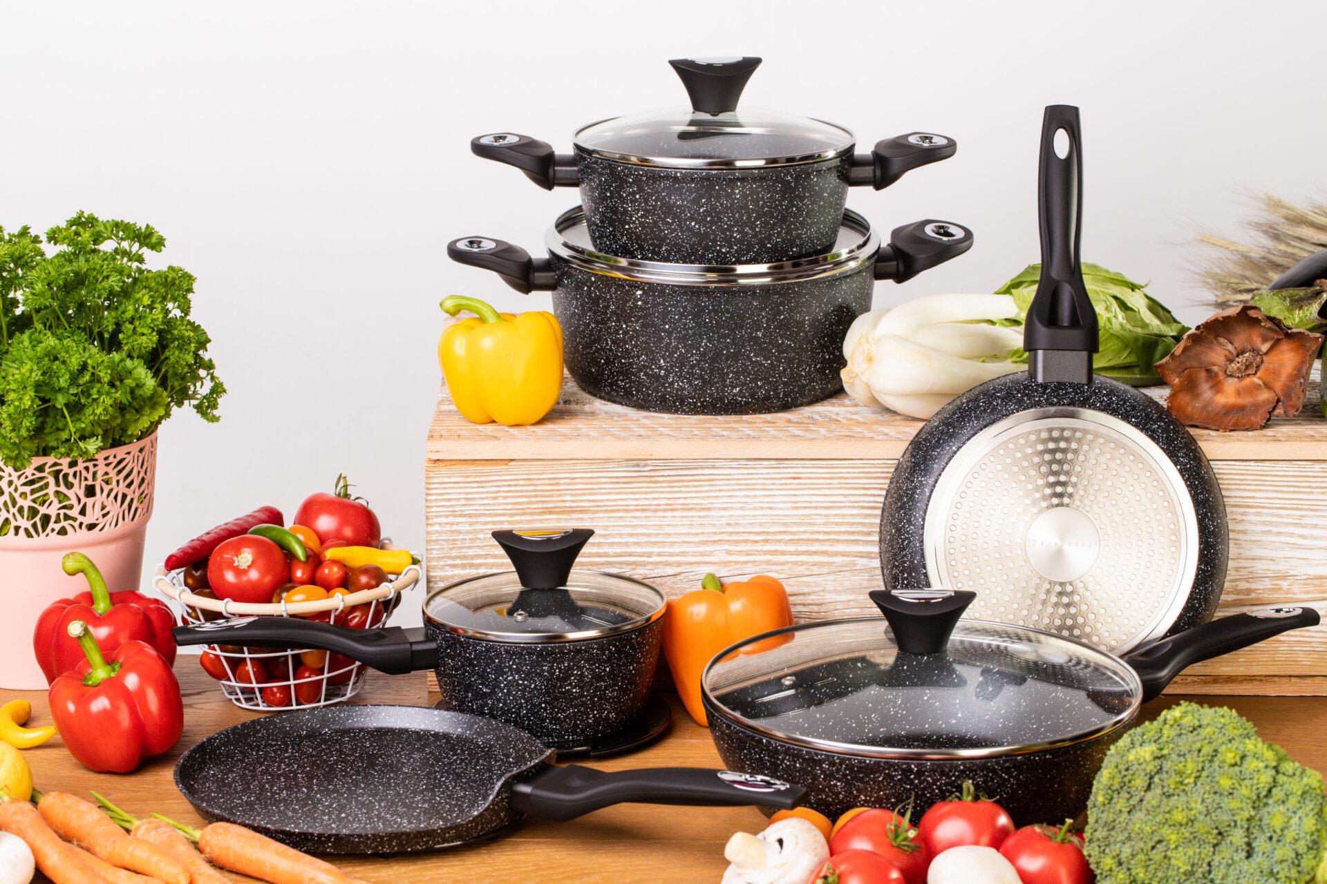 Набір посуду EB-5615 Edenberg з мармуровим антипригарним покриттям 12 пр. (EB-5615) - фото 13 Набір посуду EB-5615 Edenberg з мармуровим антипригарним покриттям 12 пр. (EB-5615) - фото 13