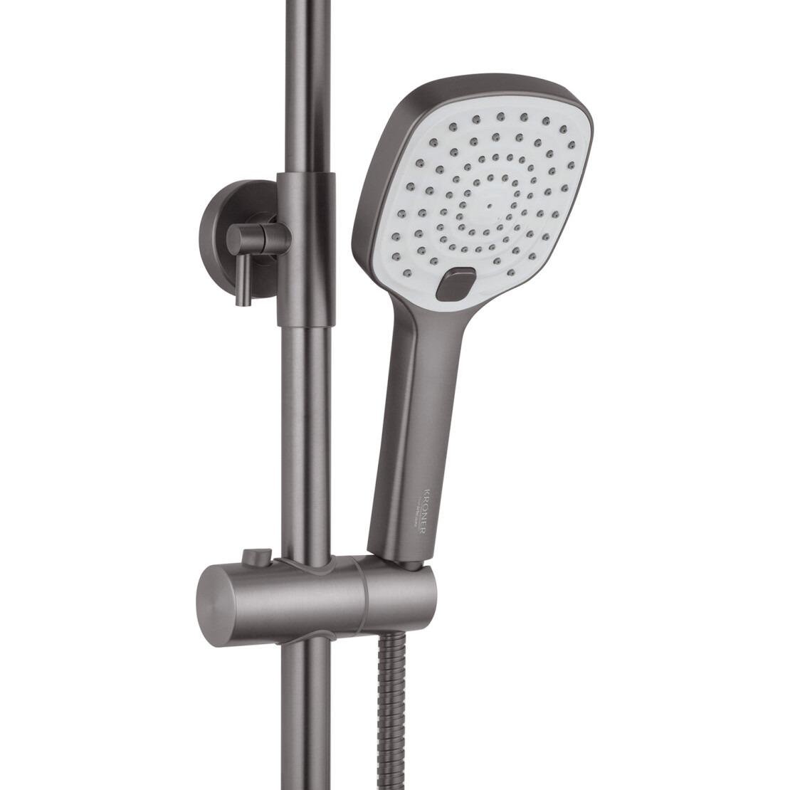 Набір змішувачів для ванни Kroner Armada збройова сталь Графітовий (GRP067/GRP010) - фото 5 Набір змішувачів для ванни Kroner Armada збройова сталь Графітовий (GRP067/GRP010) - фото 5