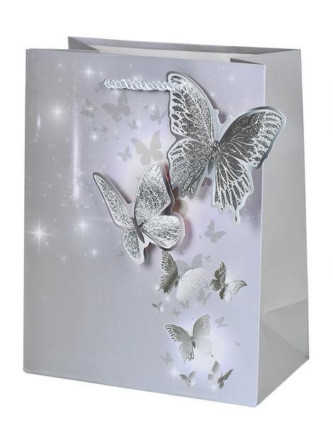 Пакет подарочный бумажный Butterflies 3D S 18х23х10 см (R33250-S)