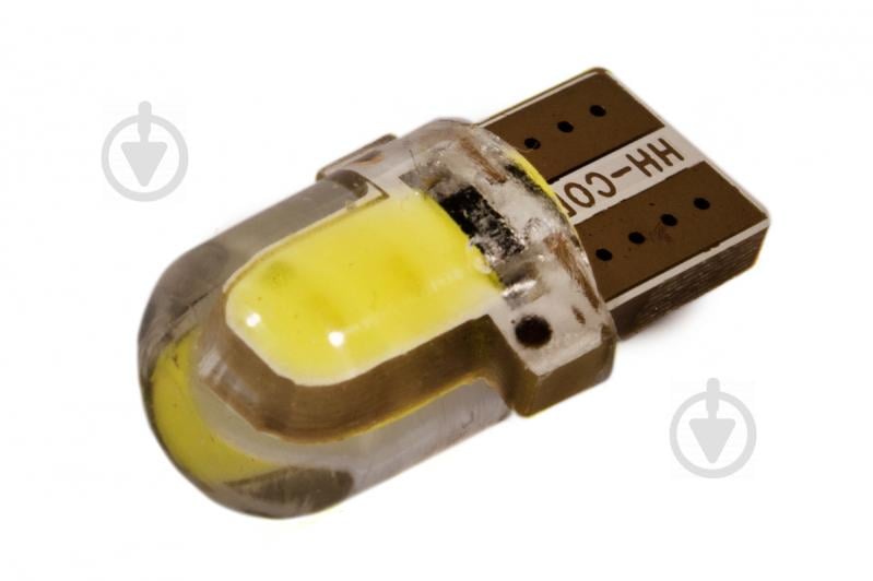 Светодиодная лампа AllLight T10  1 диод  COB 1W W2,1x9,5d 12V WHITE в силиконе МАЛЕНЬКАЯ