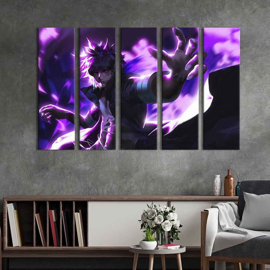 Модульная картина из 5 частей Todoroki Touya 132x80 см (696-51)