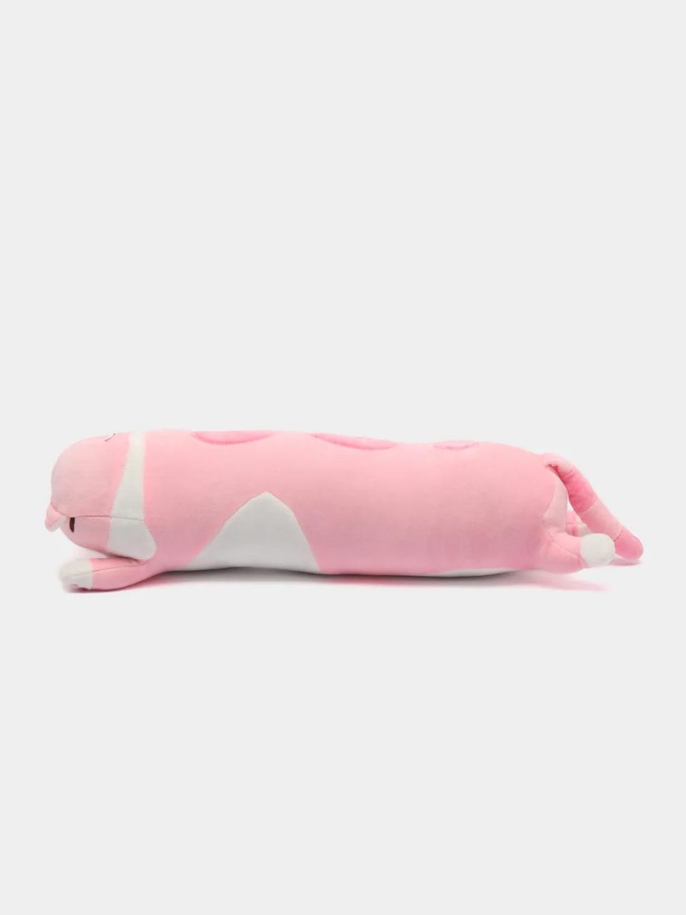 Игрушка мягкая Длинный кот обнимашка 50 см Розовый (5021) - фото 3