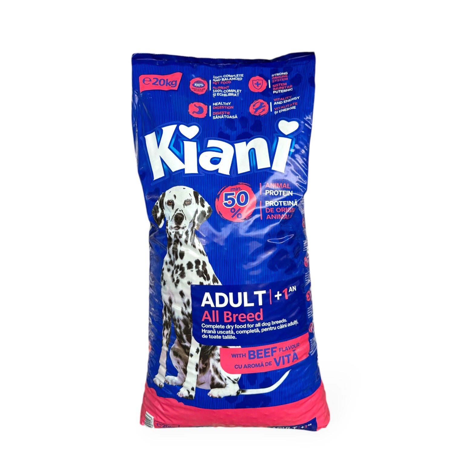 Корм сухой Kiani для собак говядина 20 кг (3158)