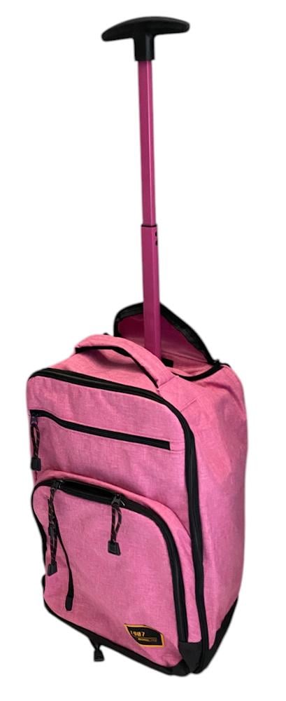 Валіза міні ручна поклажа Bordlite JBTB89 поліестер XS Рожевий