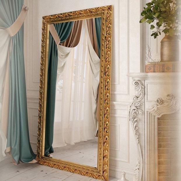 Дзеркало з рамою MiroMark Міраж 800х1800 мм Золотистий (MR-73-GL) - фото 2