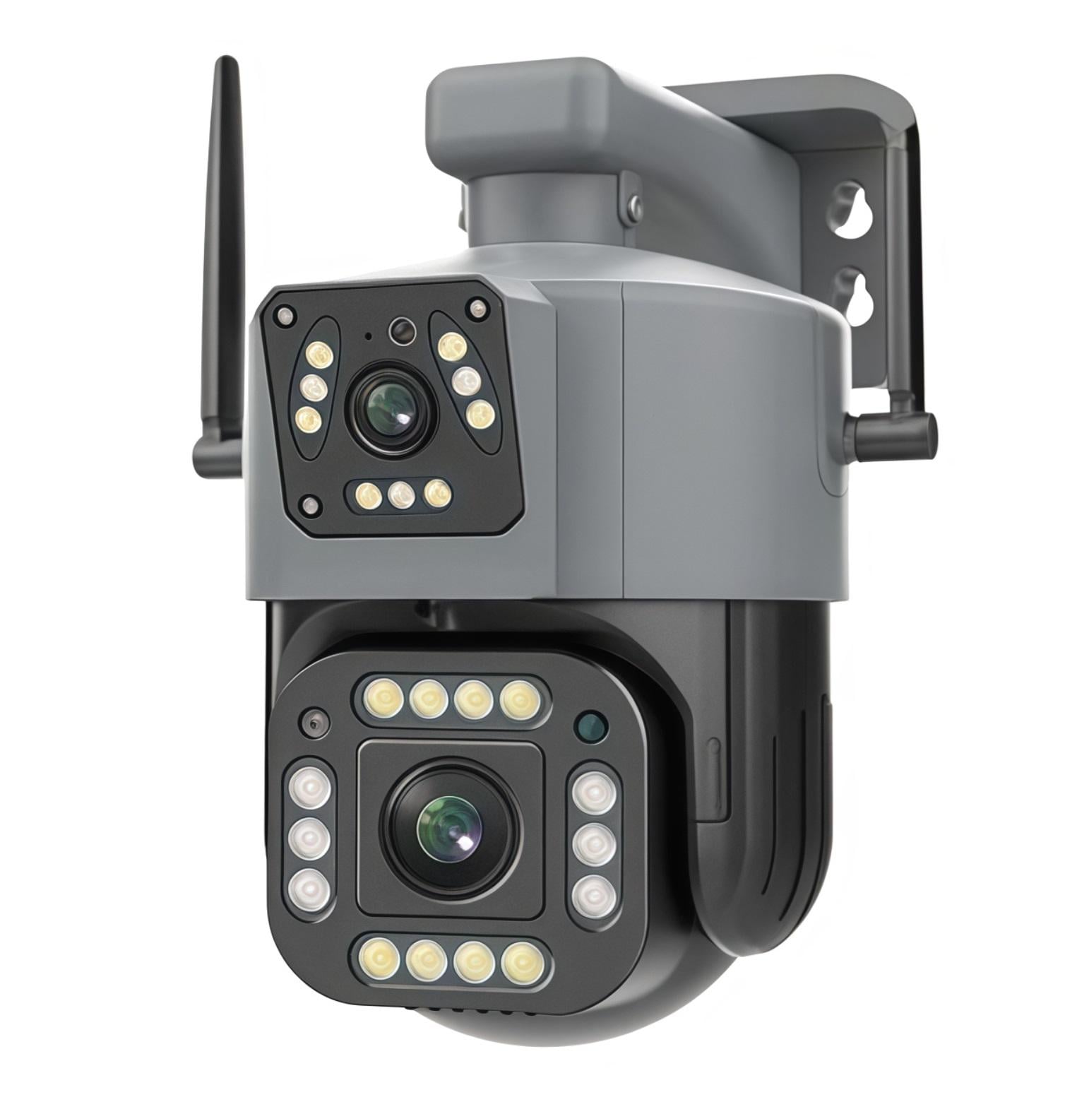 Камера-IP уличная 4G с двумя объективами/поворотом/SIM-картой/8 Мп (NNV380)