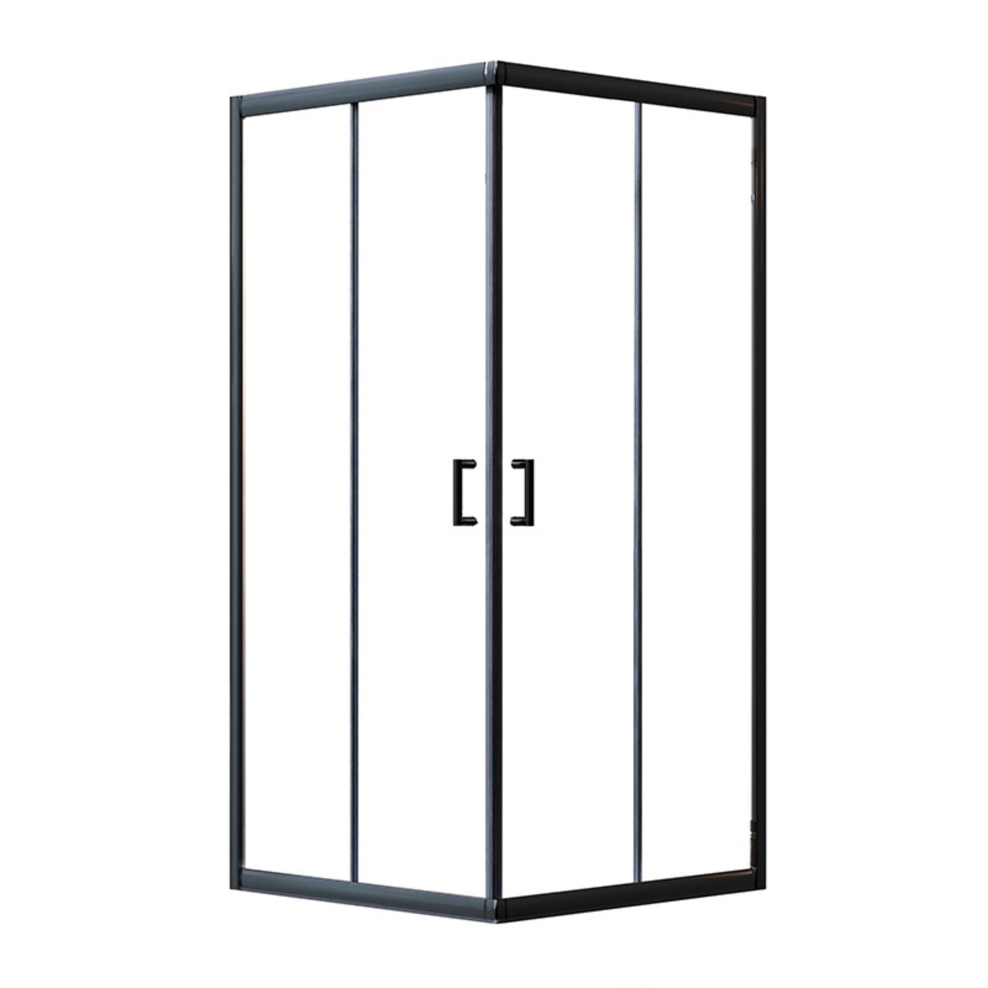 Душова кабіна Britc Orion 185x90x90 скло 6 мм без піддону Чорний (TU-24882)