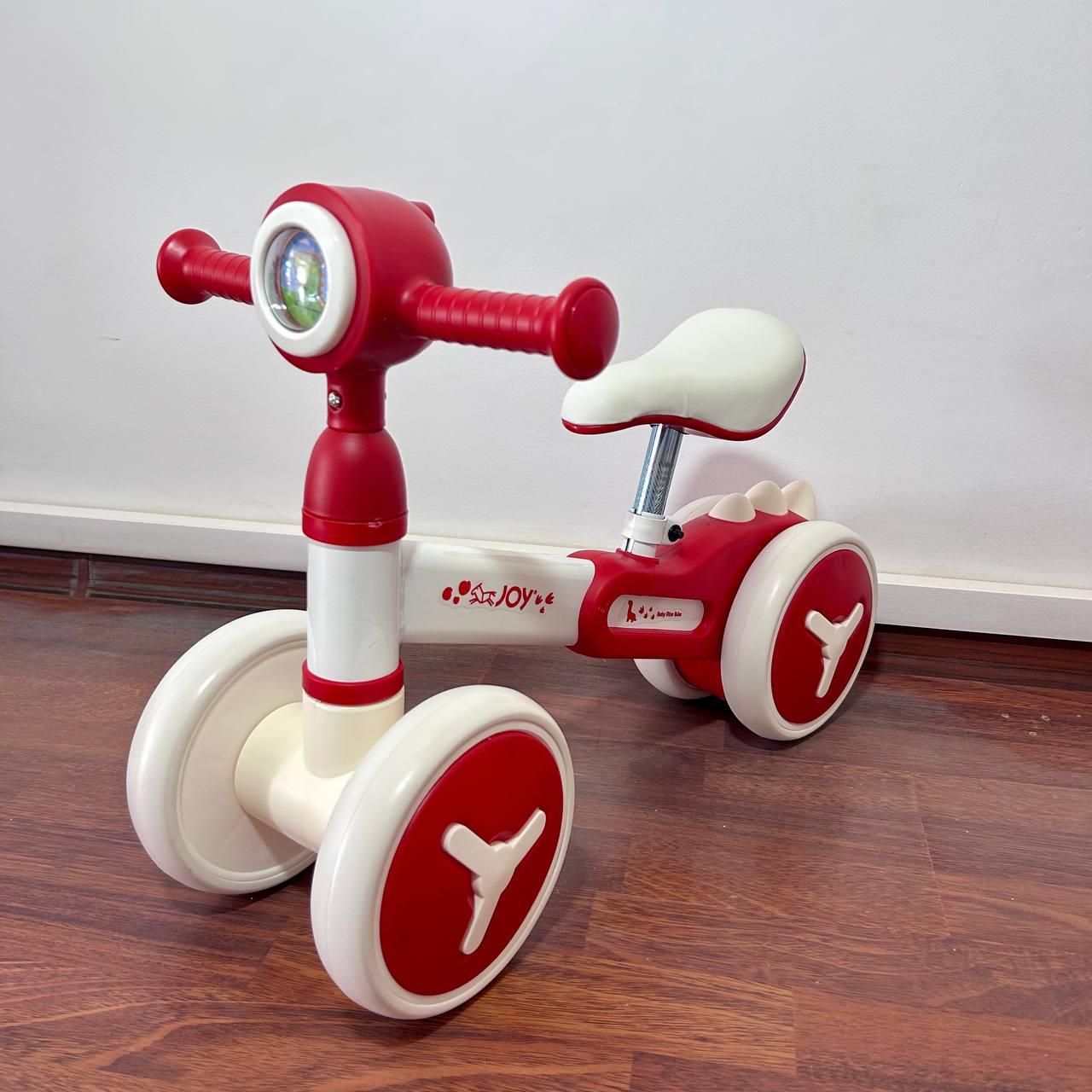 Биговел для детей JOY JT-10115 пластиковая рама от 1,5-3 лет Красный (2590200196)