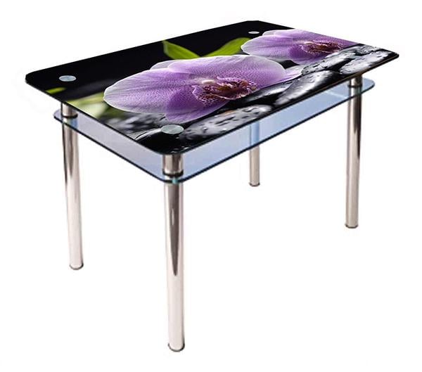 Обеденный стол Glass Antonik КС-1 900х600х750 мм с фотопечатью №158 Фиолетовый (3581015801)