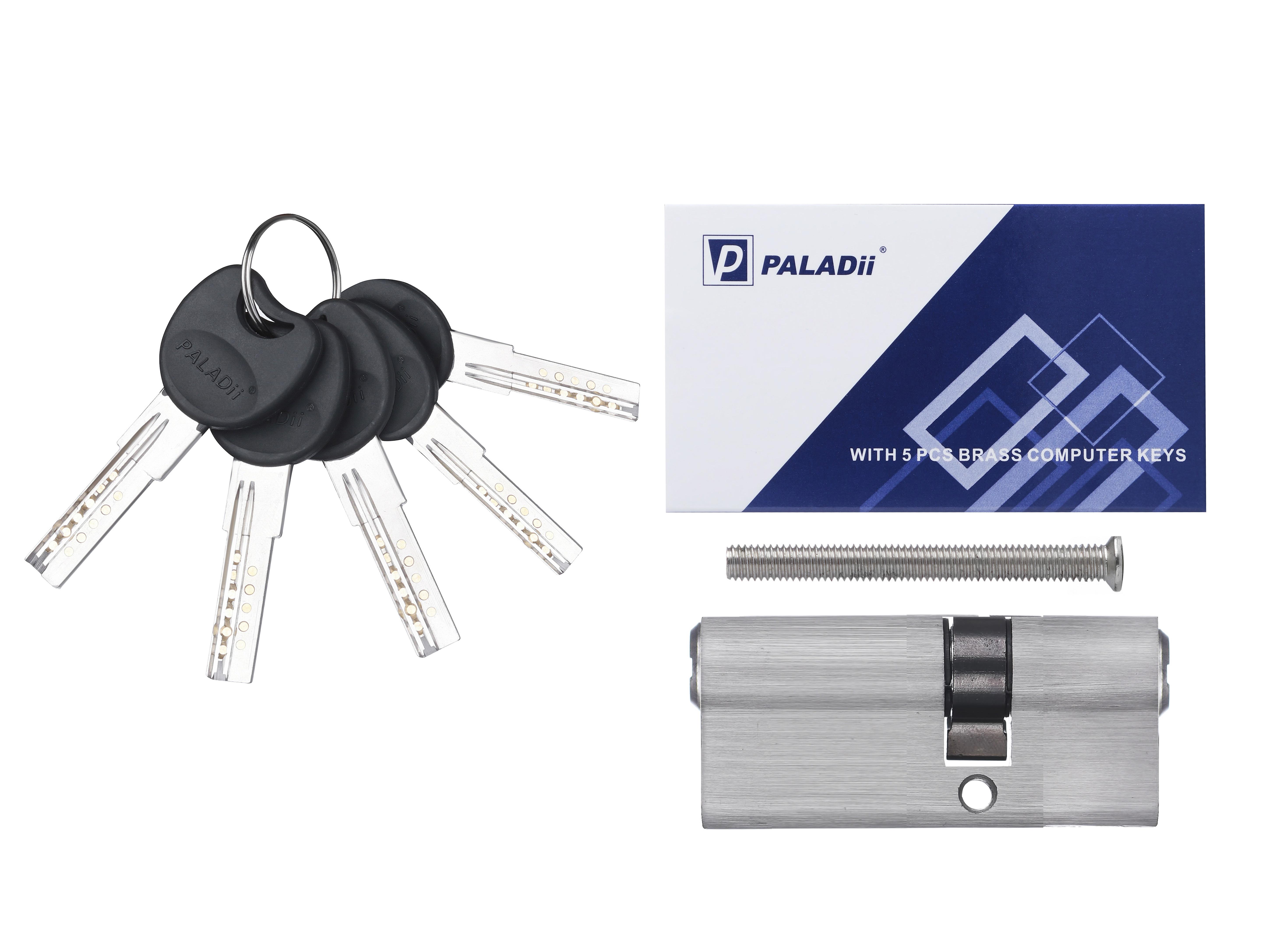 Циліндр Paladii ST 70 мм 30x40 5 ключів SN Сатин (ПЦ090) - фото 2 Циліндр Paladii ST 70 мм 30x40 5 ключів SN Сатин (ПЦ090) - фото 2