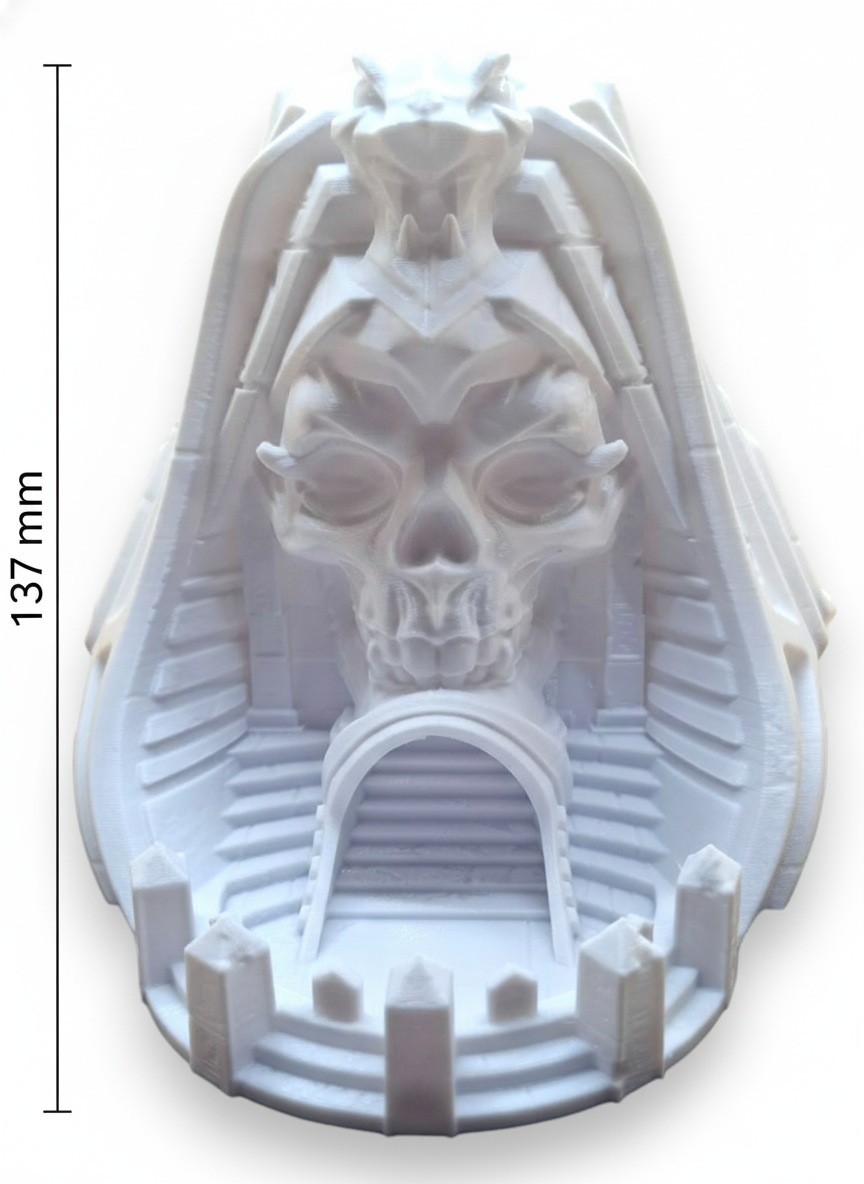 Вежа для гральних кубиків Череп Фараона Білий (0303-1) - фото 2