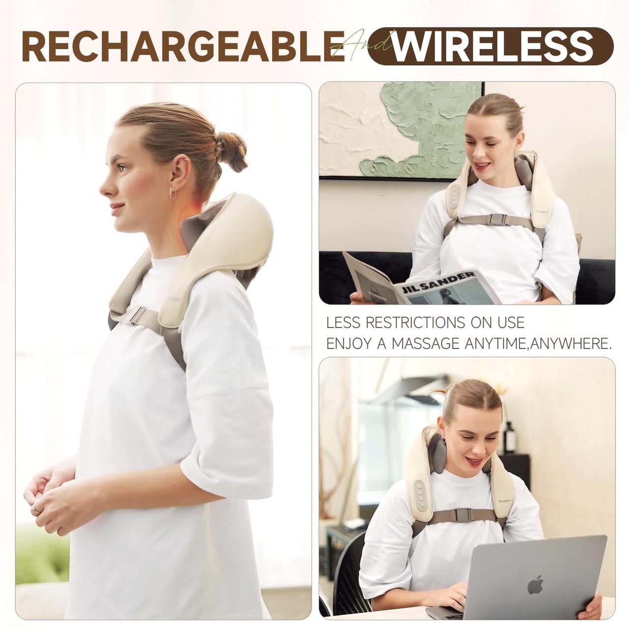 Массажер DamKee для шеи и спины электрический подушка с 5D-массажем релакс - фото 5 Массажер DamKee для шеи и спины электрический подушка с 5D-массажем релакс - фото 5