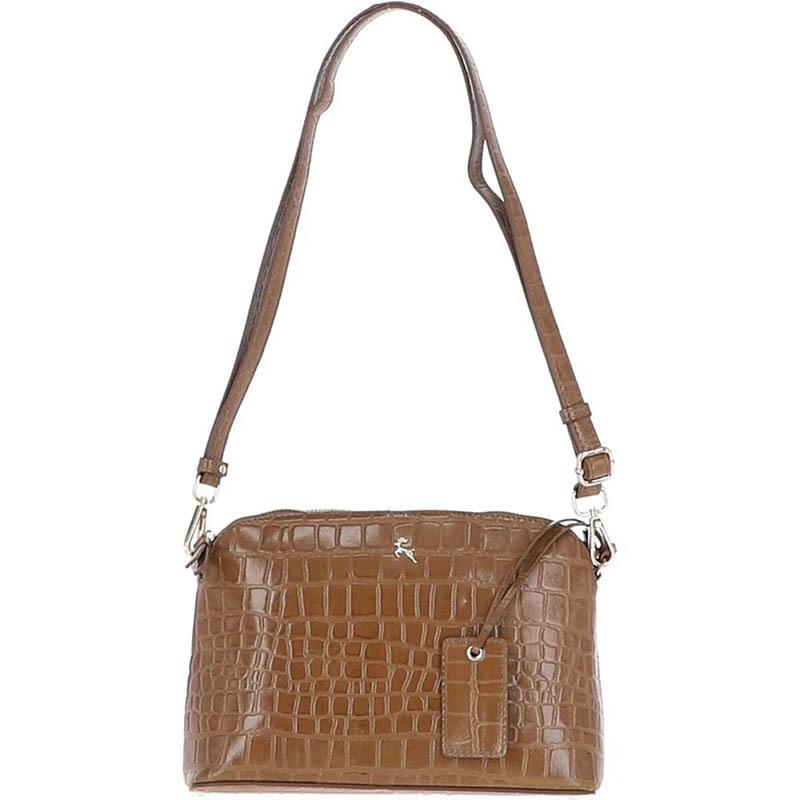 Женская сумка Ashwood 63787 Tan/Croc Рыжий (63787 TAN/CROC)