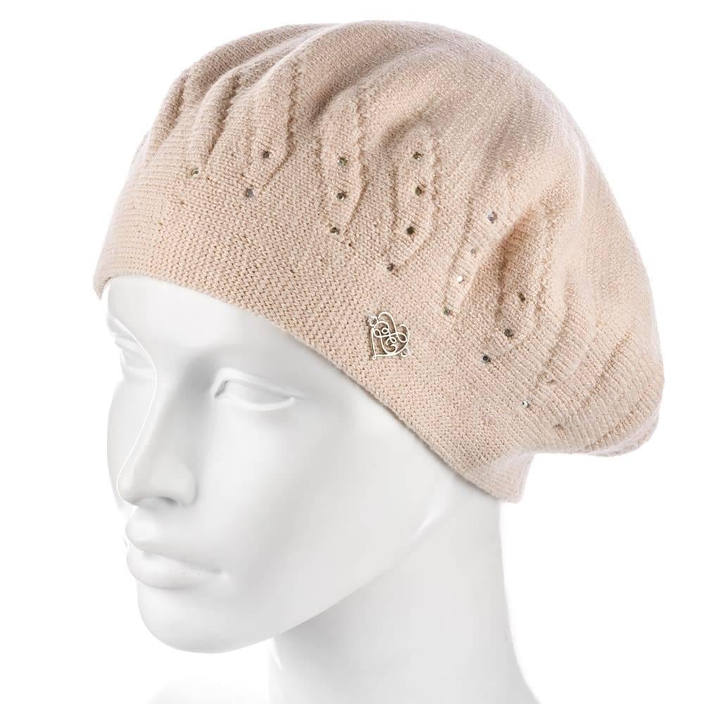 Берет женский Zolly ZH189 двойной Кремовый