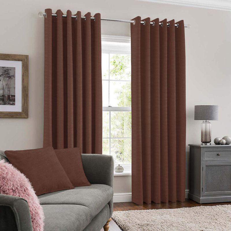 Тканина однотонна для штор Fonluk мікровелюр Кавовий (Fonluk/37) - фото 2 Тканина однотонна для штор Fonluk мікровелюр Кавовий (Fonluk/37) - фото 2