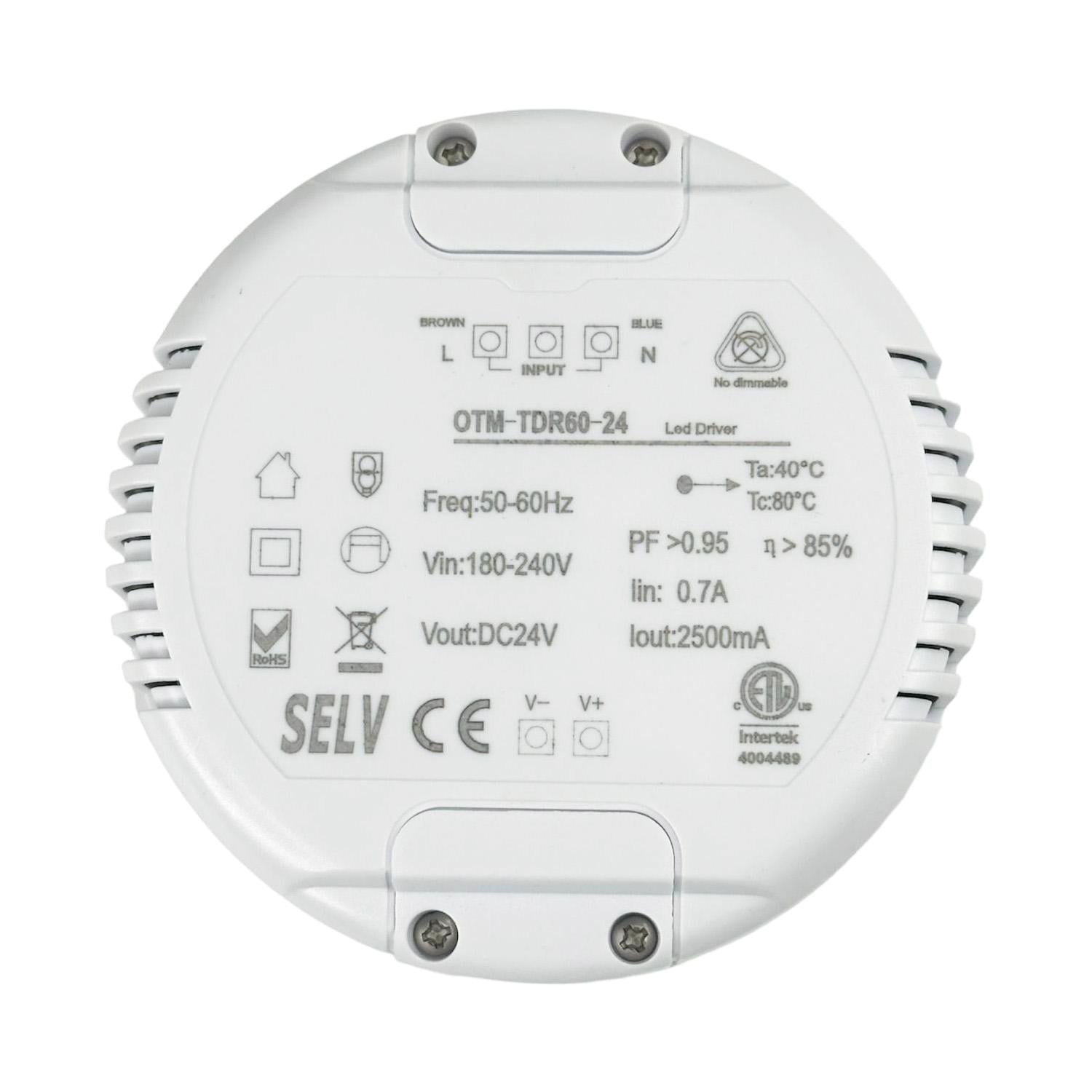 Блок питания для LED ленты Premium 60W 24V круглый (52185)